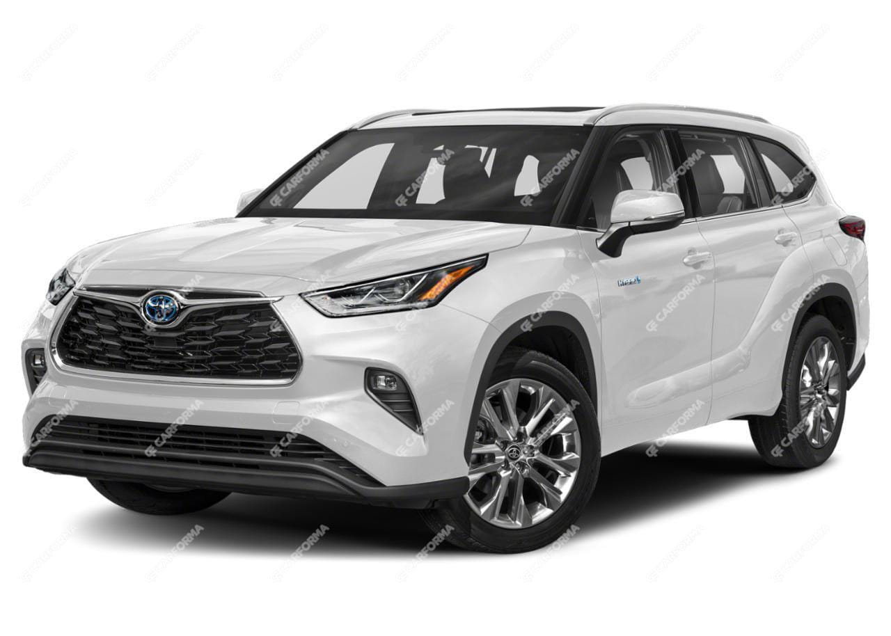 Ворсовые коврики на Toyota Highlander IV 2019 - 2025