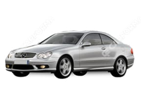 Ворсовые коврики на Mercedes CLK (C209) 2002 - 2009