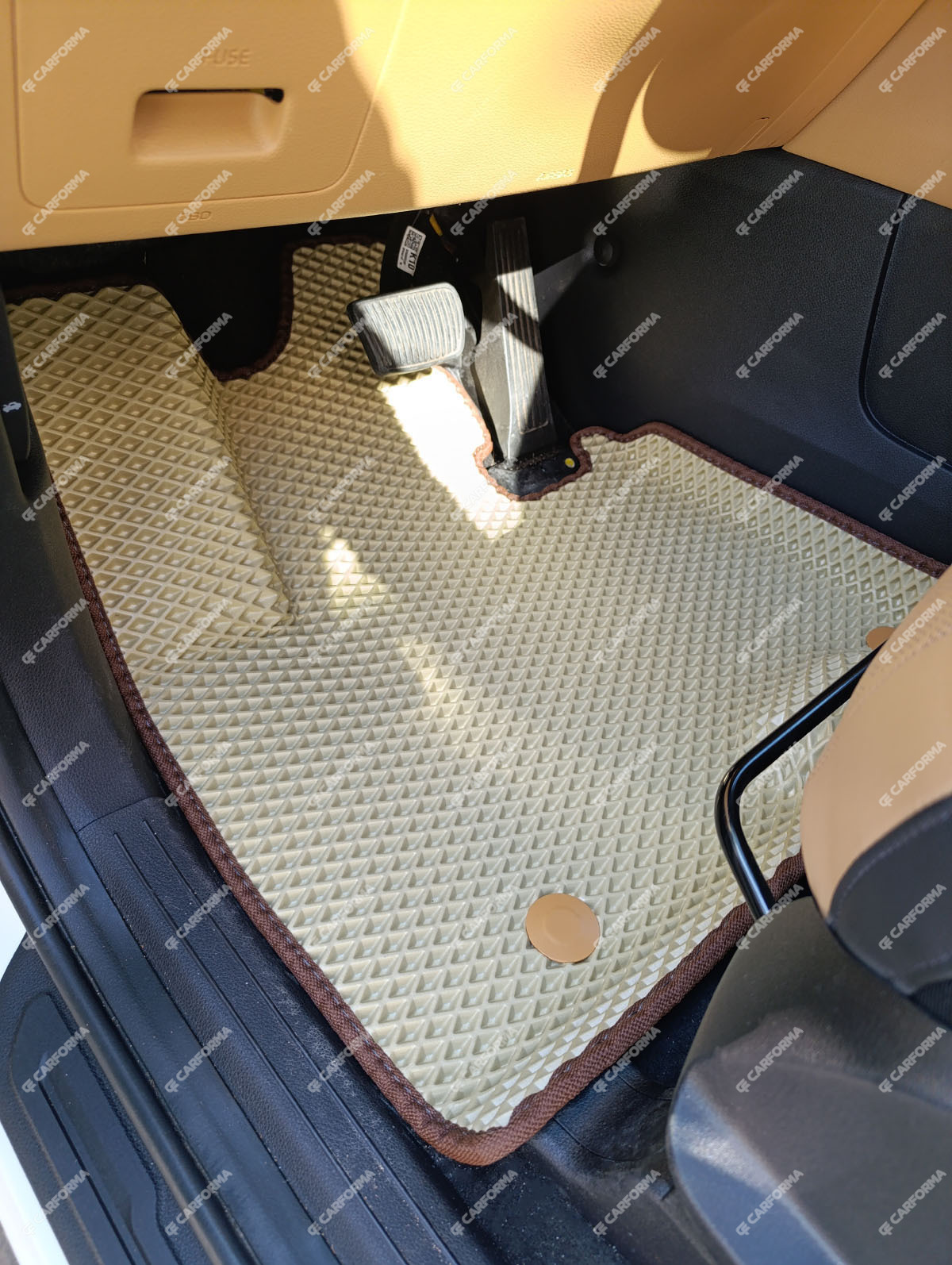 Коврики на KIA Carnival IV 7 мест с оттоманками 2020&nbsp;-&nbsp;2025 в Волжском