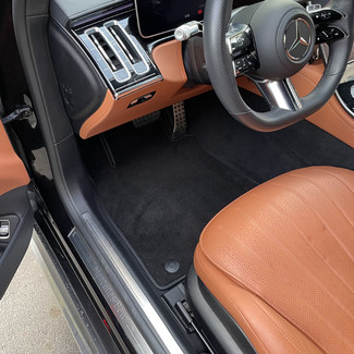 Ворсовые коврики на Mercedes S (W223, V223) 2020 - 2025 в Волжском