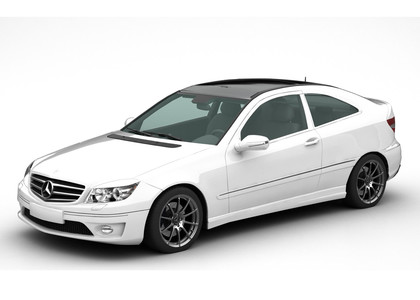 Ворсовые коврики на Mercedes CLC (CL203) 2008 - 2011 в Волжском